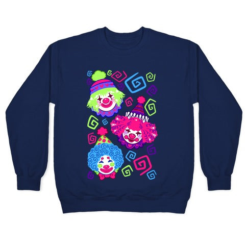Kawaii Clowns Crewneck Sweatshirt